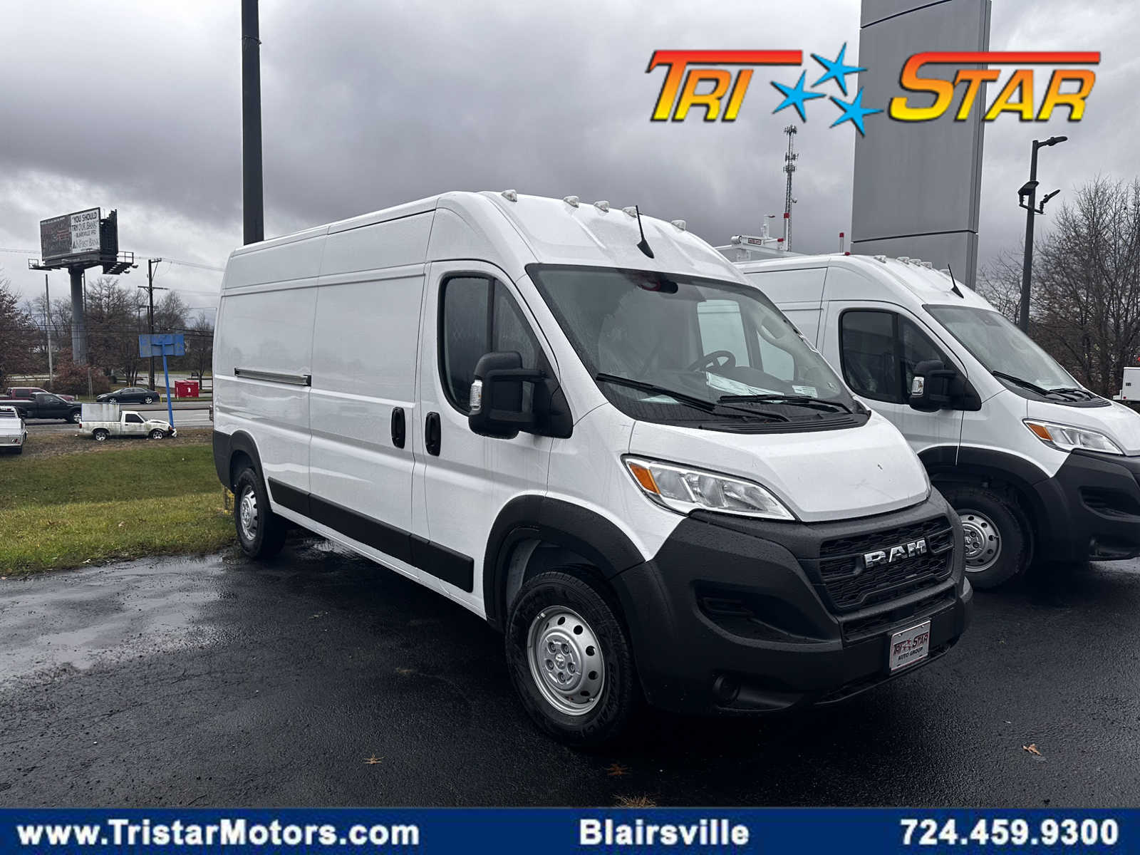 2023 Ram ProMaster Bright White Clearcoat Full-size Cargo Van