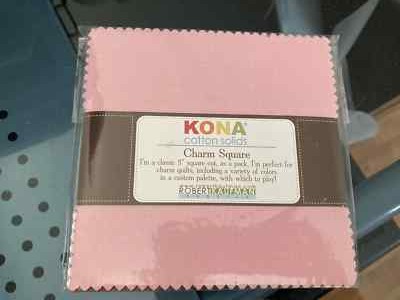 Kona Cotton Solids Bright Palette 5'' Charm Pack, 43 pcs