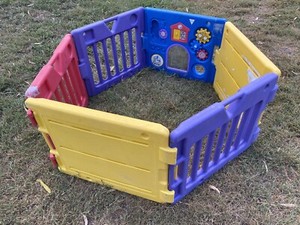 playpen plastic colourful