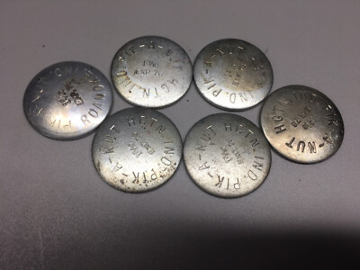 1-3/16'' Expansion Convex Disc Type Plugs Freeze Plug Engine Block Steel Lot of 6