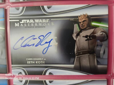 Star Wars Masterwork Trading Card Auto Eeth Koth