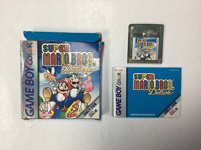【☆マリオ☆】 Super Mario Bros Deluxe- Gameboy Color Complete TESTED CIB