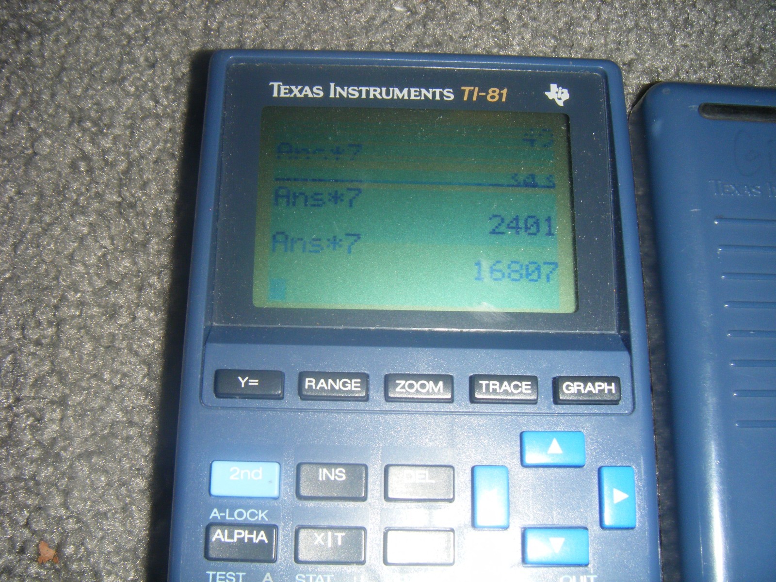 Texas Instruments TI-81 Graphing Calculator TI81 - With Cover and Guide Book