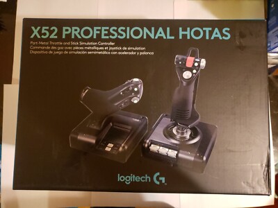 Logitech G Saitek X52 Pro Flight Control System Brand New Free S&H 