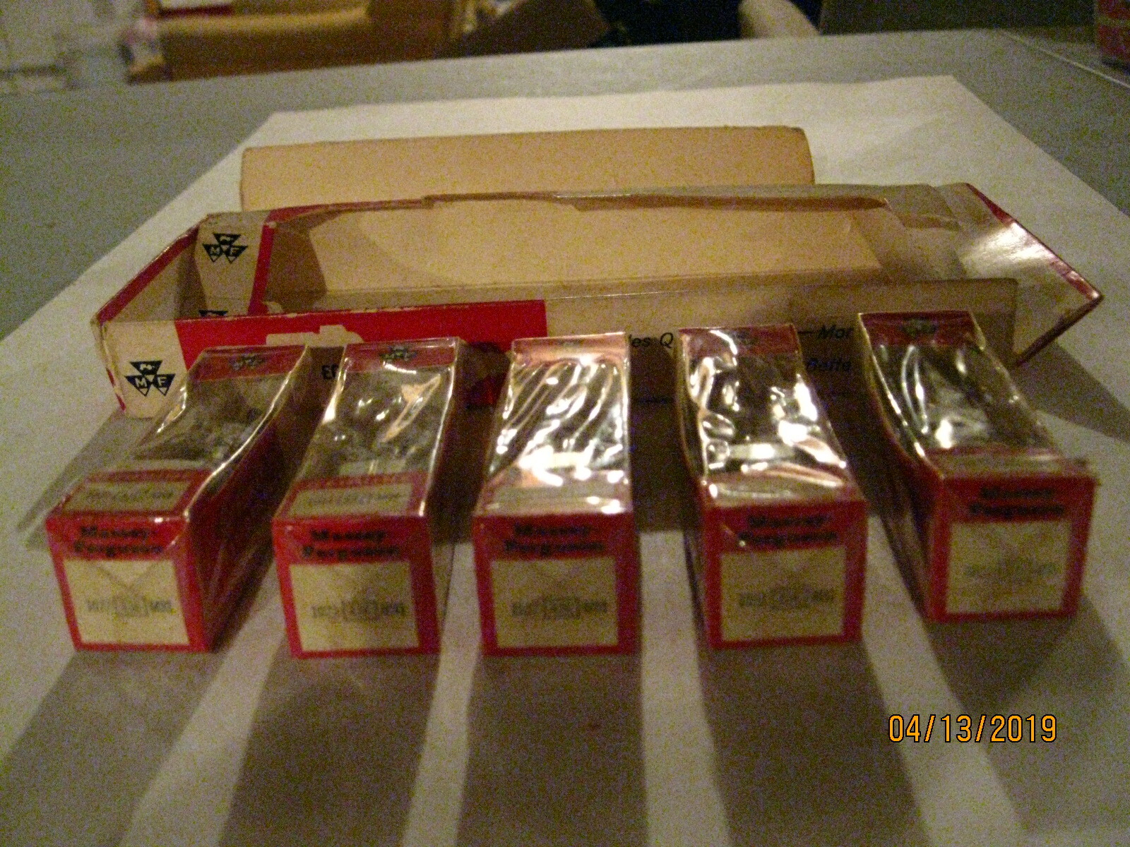 Vintage Massey Ferguson Spark Plugs, MF# 1027436M91, NOS in sealed packaging