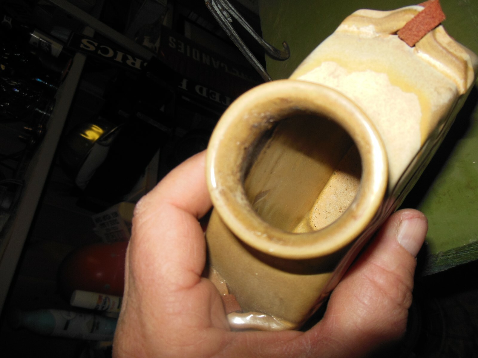 Art Deco Frankoma Thunderbird brown Ada Clay Pottery Canteen