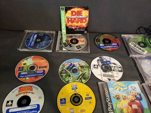 Original Playstation 1 And 15 Games Lot