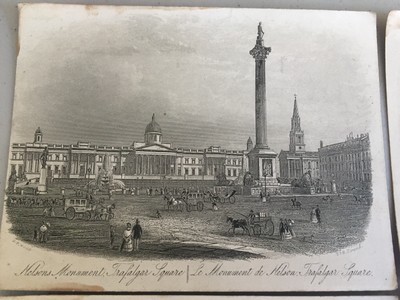 London J.T. Wood Steel Line Engravings London Possibly 1850s Lot of 12 Cards