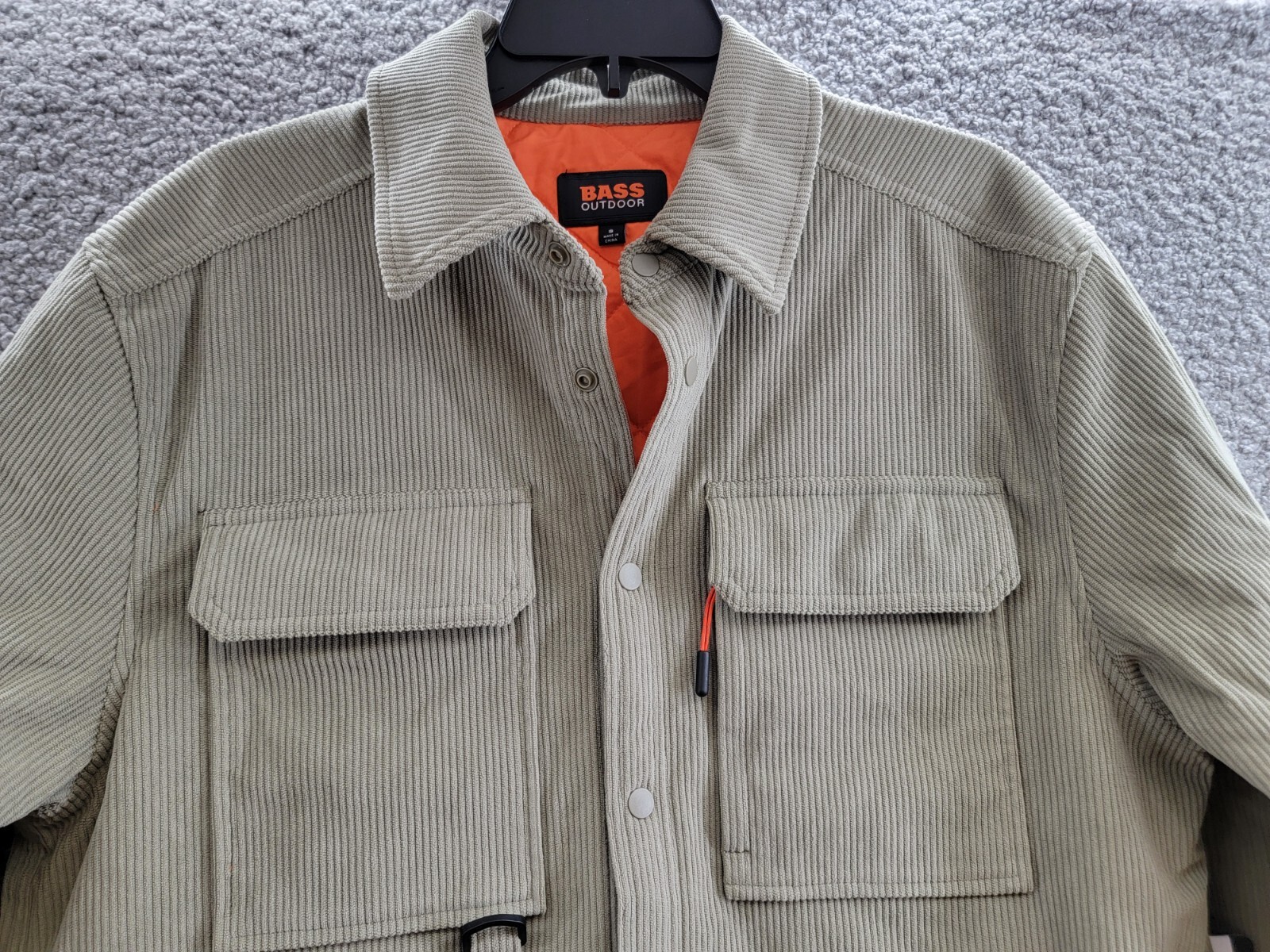 BASS OUTDOOR Relaxed Fit Corduroy Shirt Jacket Men S Overland Trek Point Collar - Picture 3 of 19