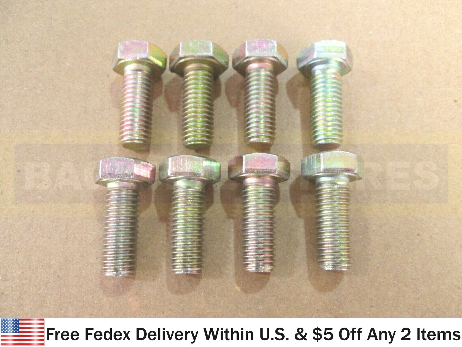 JCB PARTS - BOLT M10 X 25, SET OF 8 PCS. (PART NO. 1321