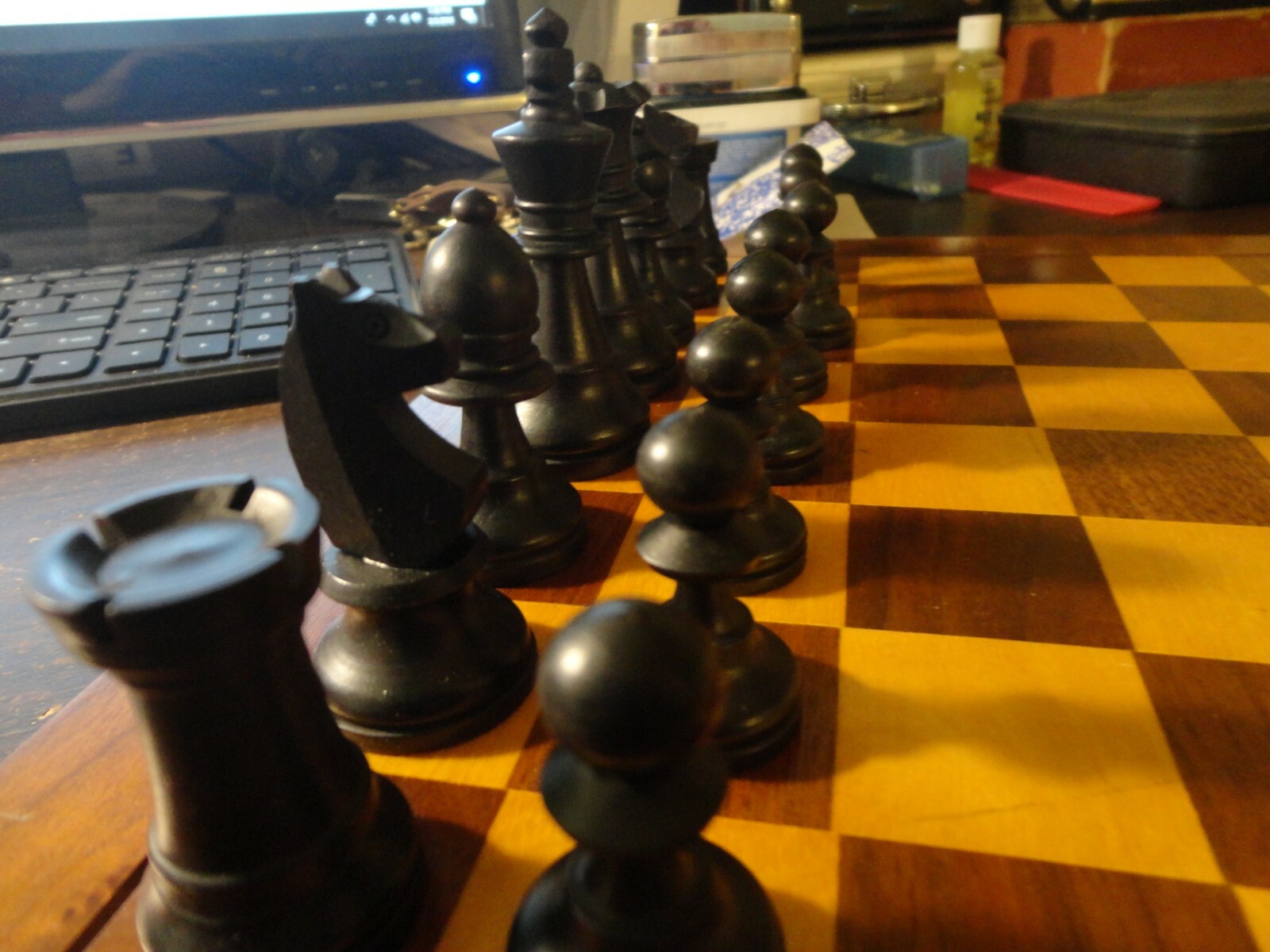 vintage french chess combo w/ 15
