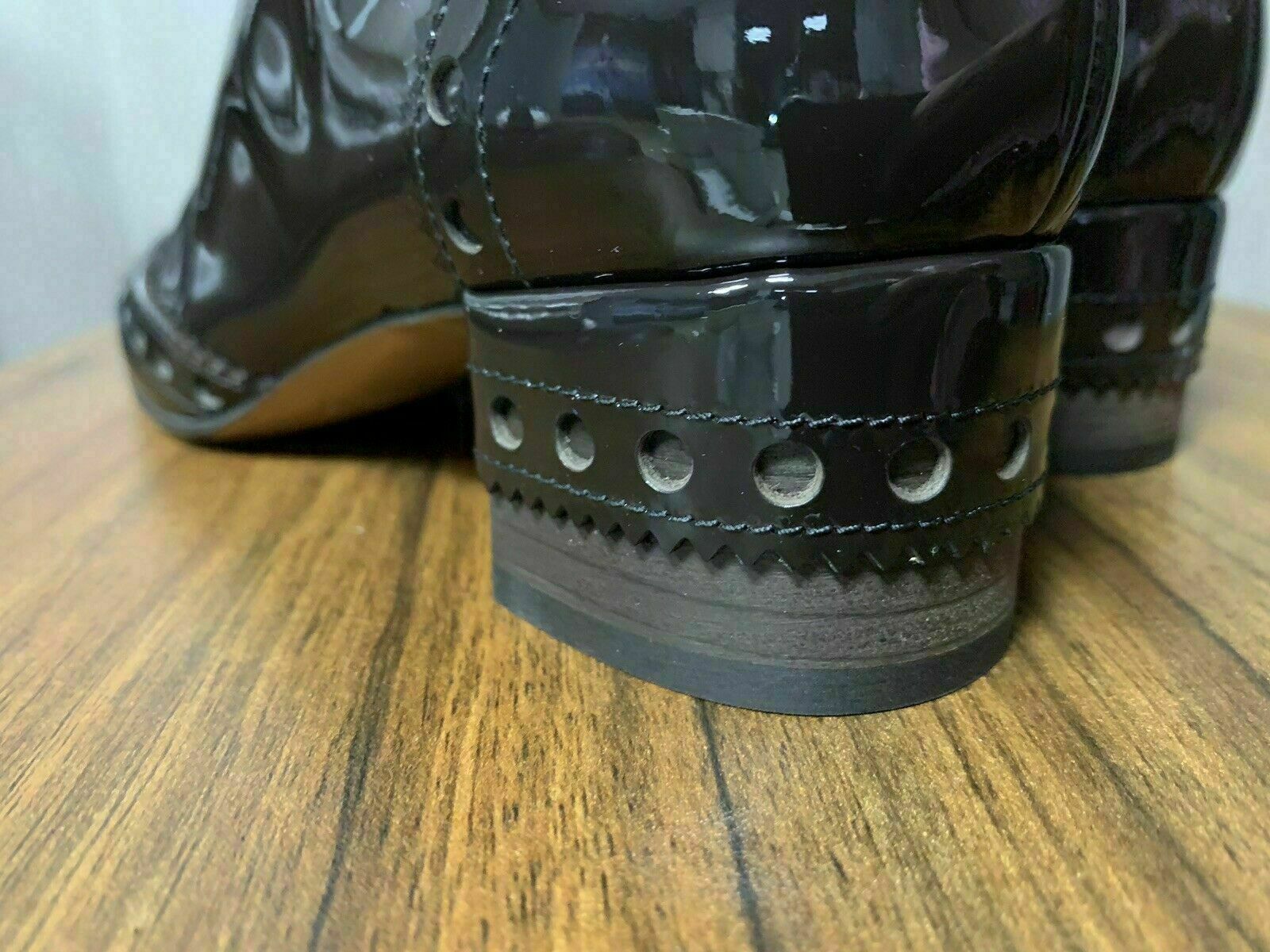 Pre-owned Chloé Chloe Perry Ankle Brogue Boots Iconic Icon Boots Shoes Ankle Boots 38 In Brown