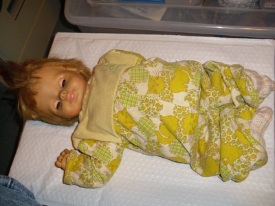 vintage crying baby doll