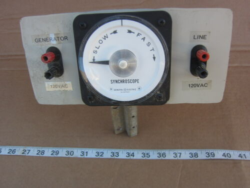 GE General Electric 50-105452AAA1 Synchroscope, Used