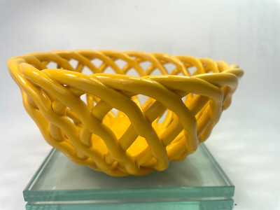 Arlington Design Woven Lattice Fruit Bowl Bread Basket Braised Woven Bow B6