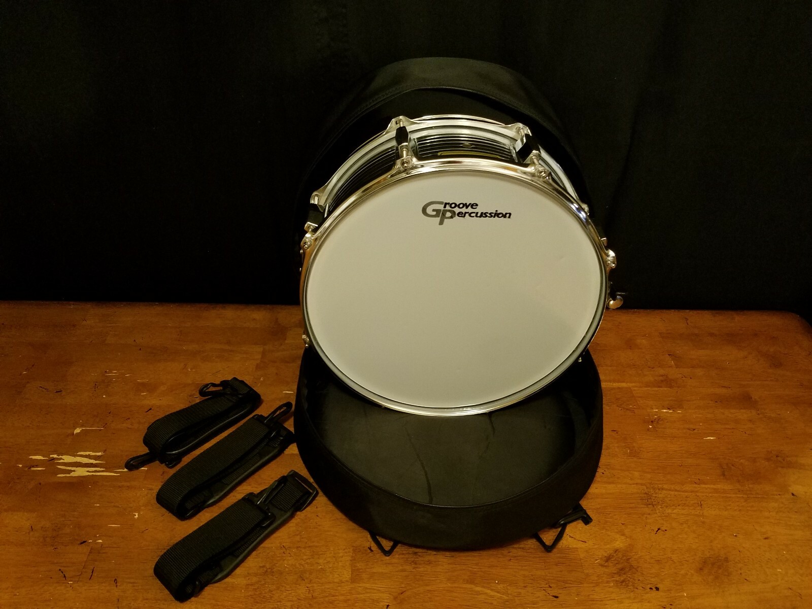 GROOVE PERCUSSION SNARE DRUM w/ CARRY CASE