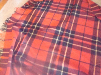 Troy Robe Wool Plaid Throw
