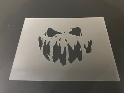 Skull #17 Stencil 10mm or 7mm Thick, Tattoo, Halloween, Scary, Crafts