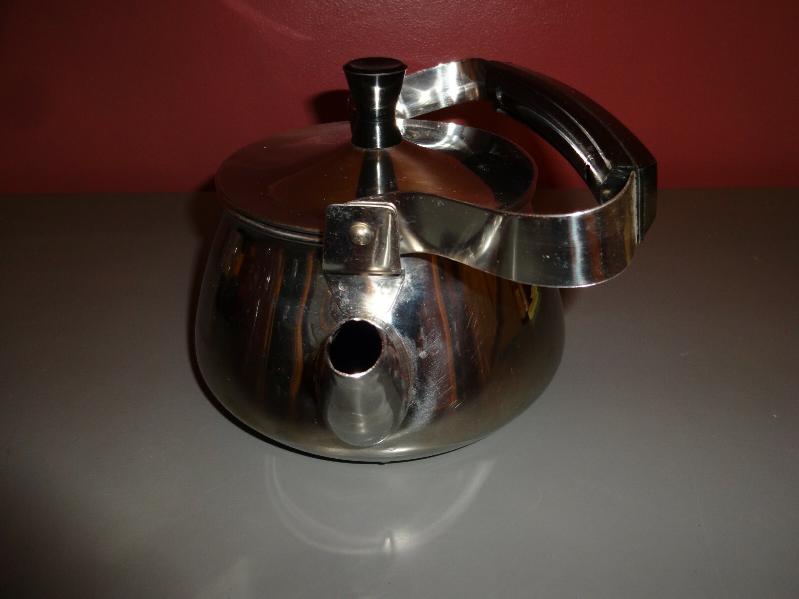 Vintage 18/8 Stainless Steel Lidded Tea/Coffee Pot, 8 Cup, Made in Korea