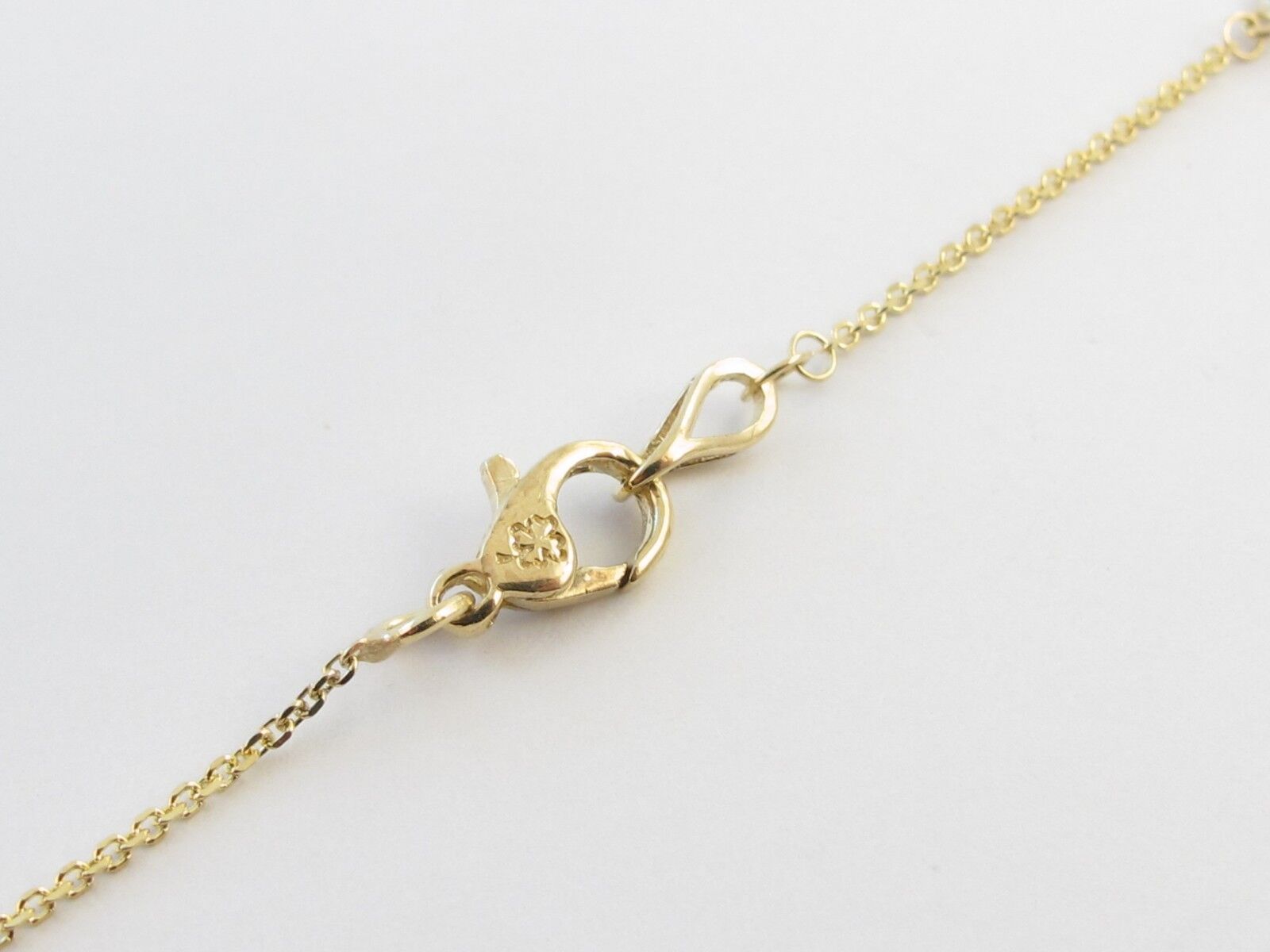 Pre-owned Preciousgold4you Diamond By The Yard Station Necklace 14k Yellow Gold 16" 18"