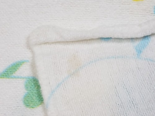 Vtg Care Bears flannel baby Blanket 80s Nursery pastel Musical receiving crib