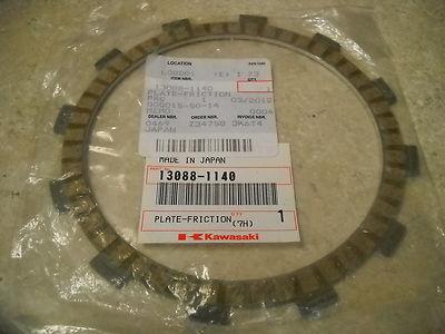 プレート NOS OEM Kawasaki Friction Plate 2000-2006 ZX1200 Ninja 13088-1140