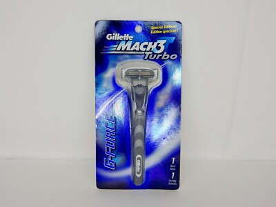 GILLETTE MACH 3 G FORCE RAZOR HANDLE & CARTRIDGE *RARE*