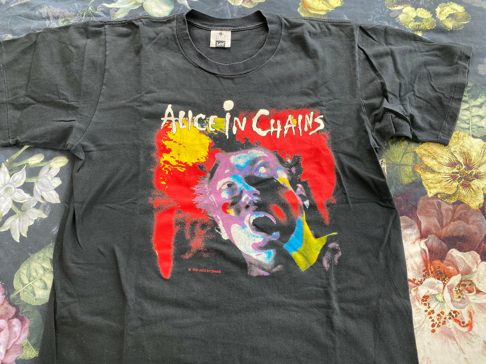 ALICE IN CHAINS FACELIFT TOUR SHIRT 1990 ORIGINAL XL LEE USA