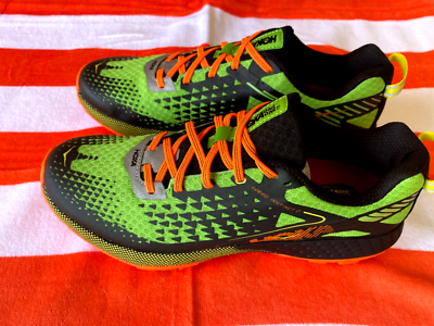 Hoka One One Speed Instinct 2 hommes taille 9 vert jasmin noir orange 1016799