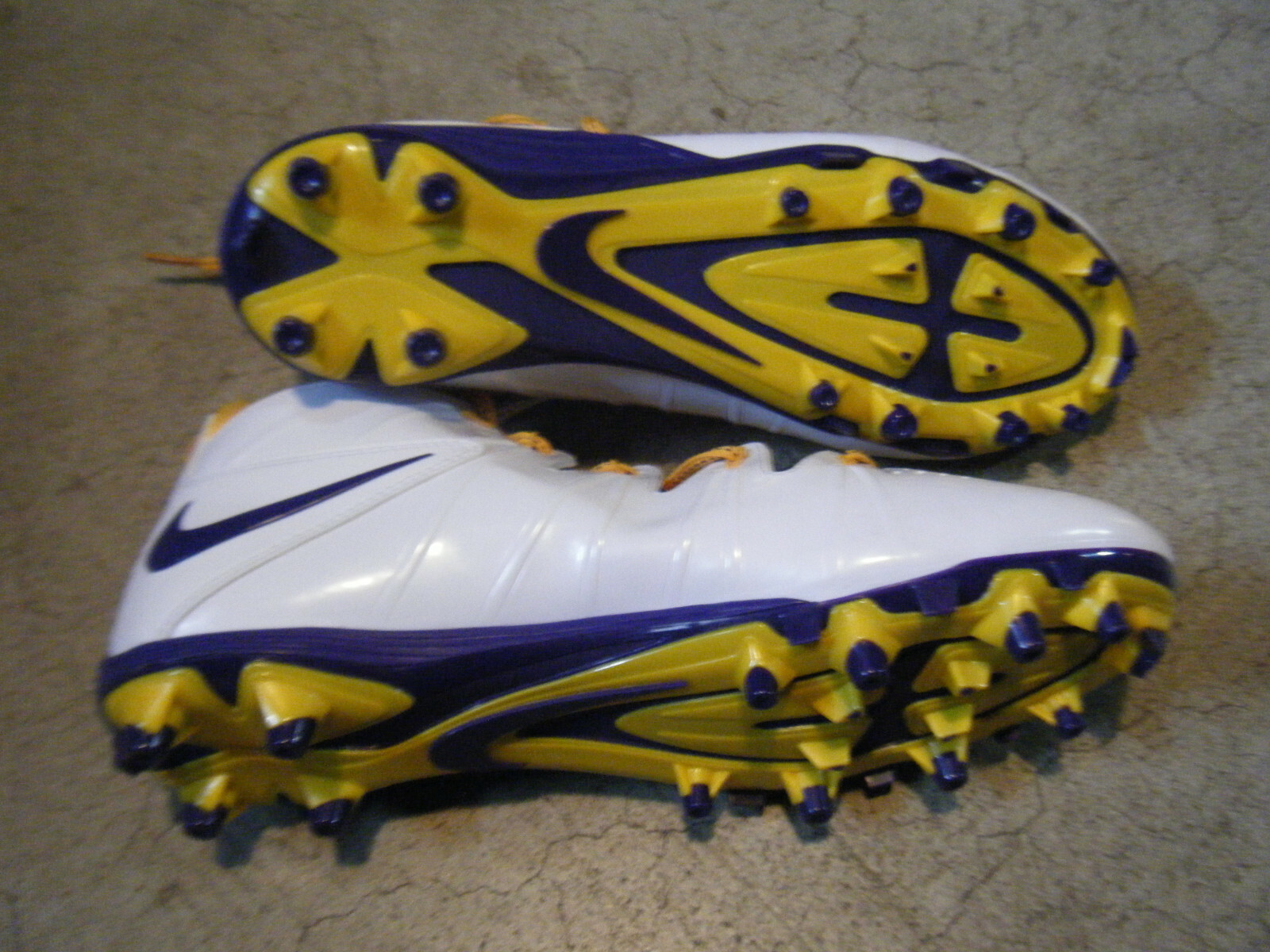 Nike Lacrosse Cleats purple/yellow 616296-157 size 11