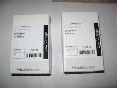 '' Lot of 2 '' New Acuity Controls Sensor Switch Low Voltage Switchpods  SPODM WH