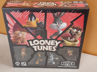 Looney Tunes Mayhem Core/Base Game Kickstarter Exclusive CMON Board Game New!