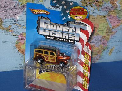 HOT WHEELS CONNECT CARS 1940 S WOODIE CALIFORNIA ***BRAND NEW & VHTF***