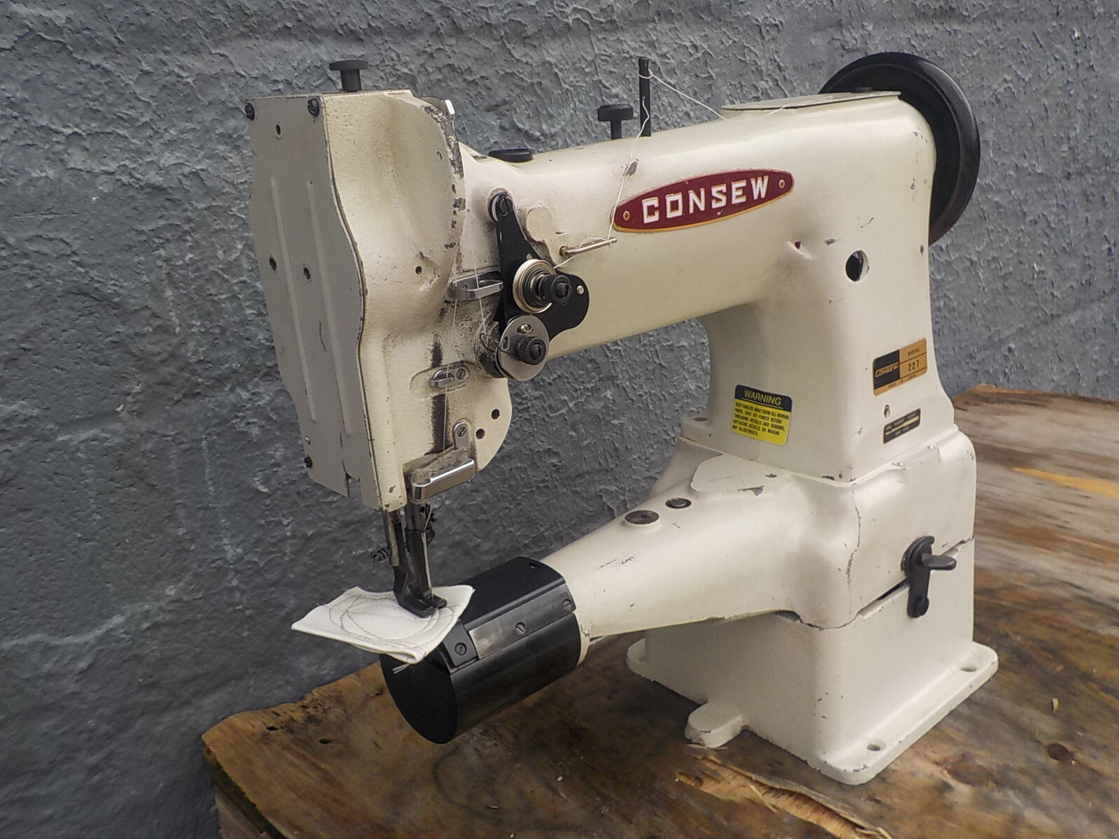 Industrial Sewing Machine Model Consew 227, walking foot ,cylinder, Leather