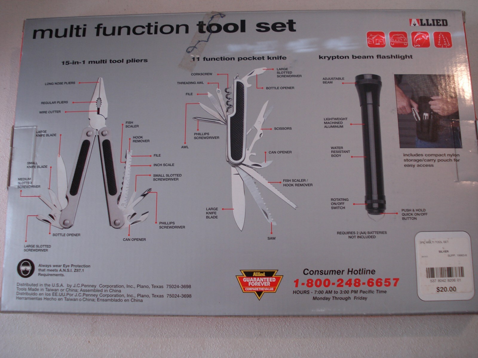 Allied Multi-tunction Tool Set Kit New