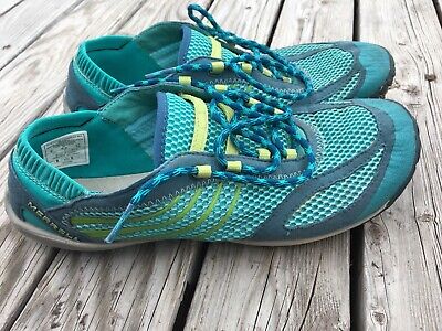 Merrell Pace Glove Caribbean Sea Barefoot Running Shoes Size 9 Women’s J89536