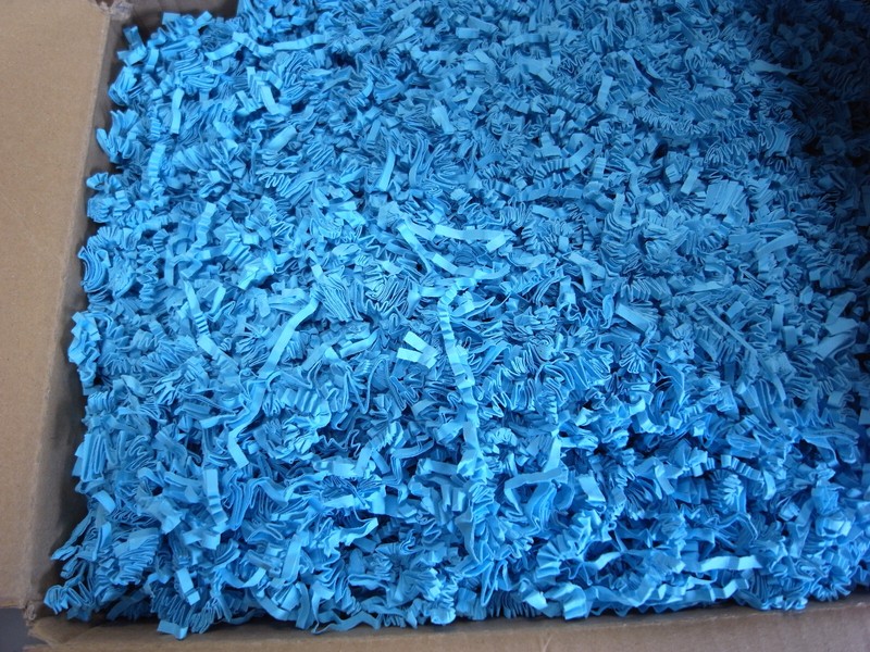 Sizzle Zickzackpapier Papierwolle FÃ¼Llmaterial Verpackung 1kg TÃ¼Rkis