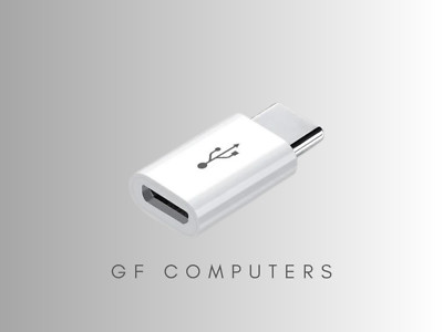2 Micro USB Female to Type C Male Adapter Converter Micro-B to USB-C Connector.