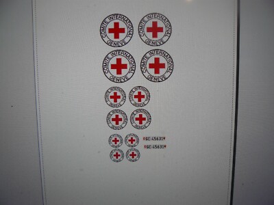 Geneve Red Cross  Van Decals 1:64  two for one money