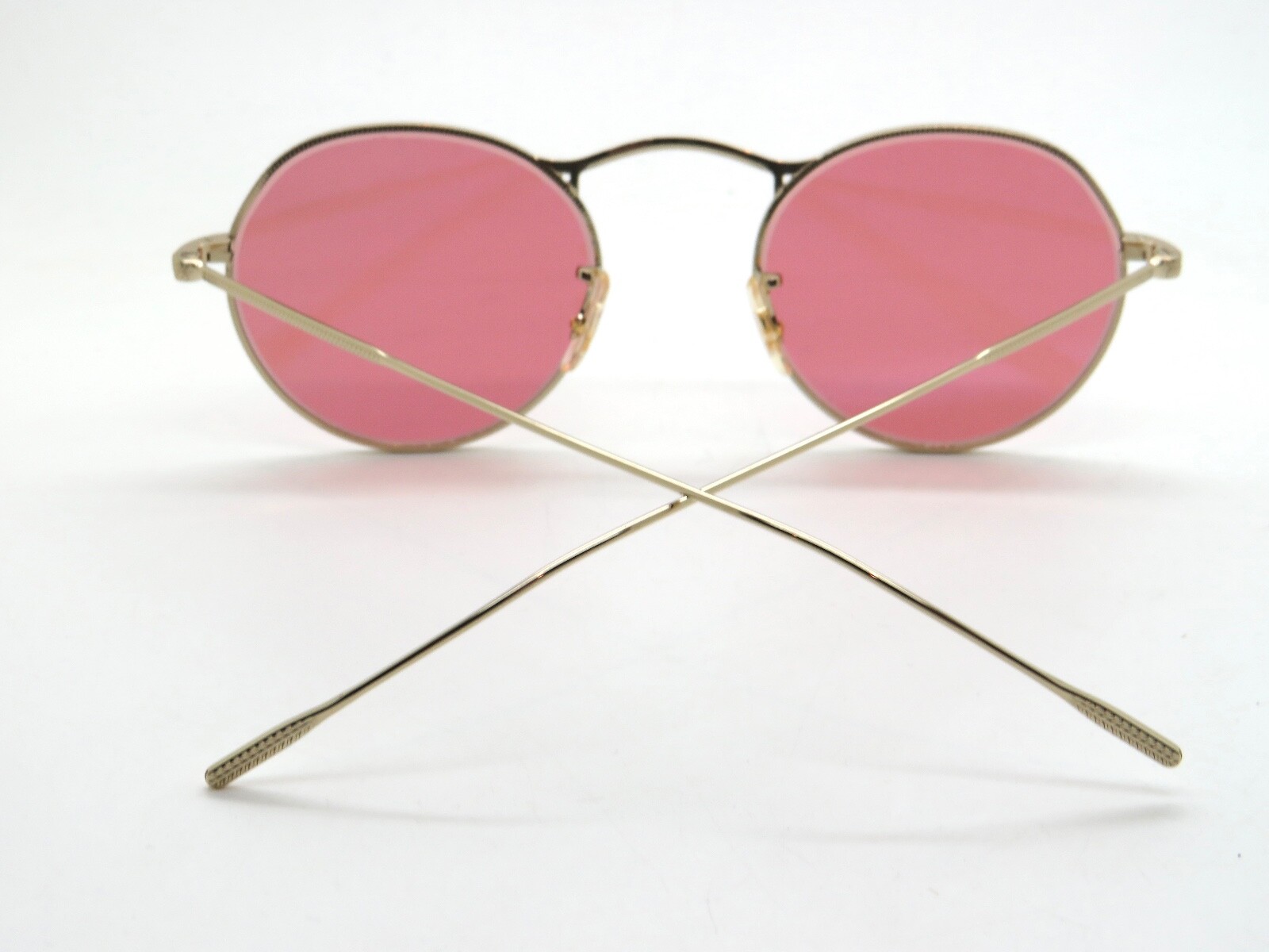 Pre-owned Oliver Peoples M-4 30th Ov1220s 50353e Gold/magenta Photochromic 47mm Sunglasses In Purple