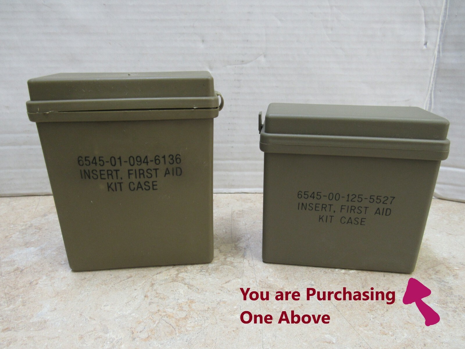 Post Vietnam Era US First Aid Kit Case Insert 1978 Dated NOS 6545-00-125-5527 