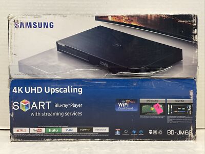 New/Open Box*Samsung 4k UHD Upscaling Smart Blu-ray w/Streaming Services*BD-JM63