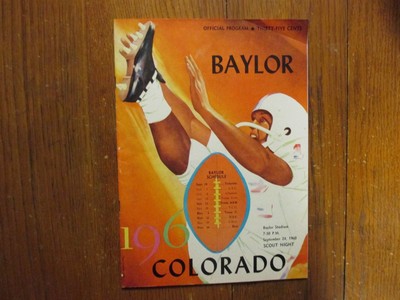 JOHN  BRIDGERS (Died in 2006) Signed 1960  Baylor  University Football Program