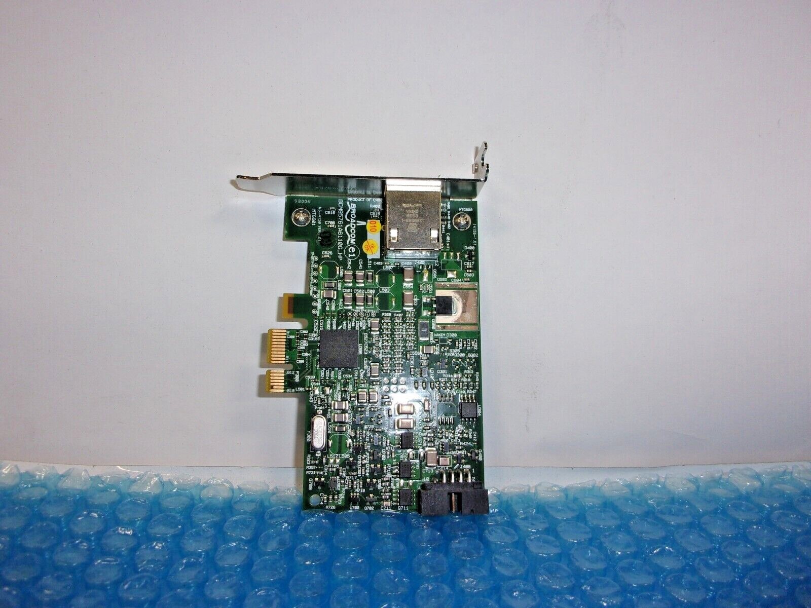 HP Broadcom BCM-95761A6110G Gigabit PCI-e Ethernet Card HP Broadcom BCM-95761A6110G Gigabit PCI-e Ethernet Card
