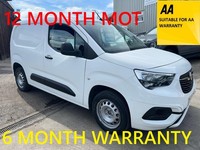 2020 Vauxhall COMBO CARGO 2300 1.5 Turbo D 100ps H1 Sportive Van PANEL VAN Diese