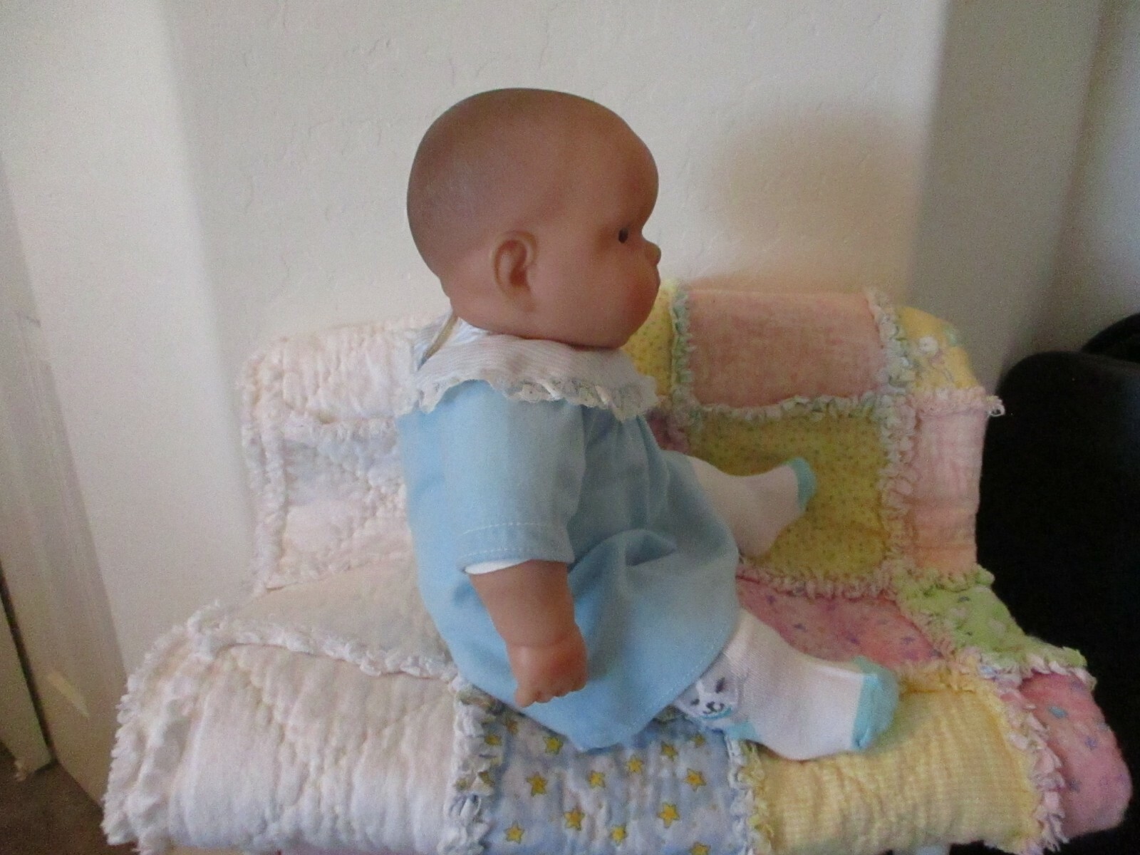 Chubby face Berenguer 15'' soft body brown eyes doll