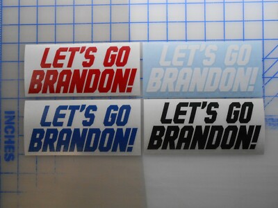 ¡VAMOS BRANDON! Pegatina Anti Joe Biden Pro América Patriótica No Mi Presidente