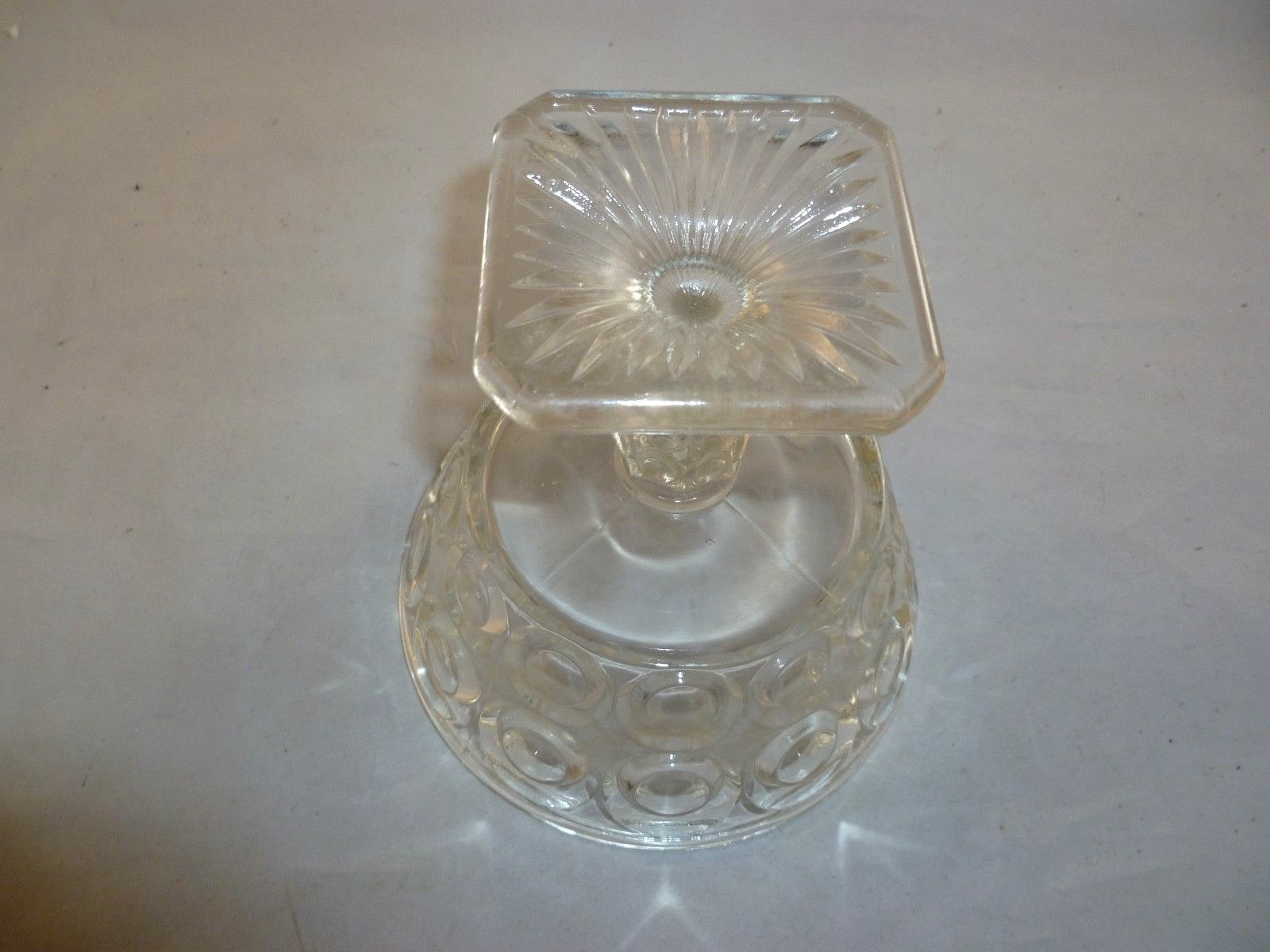 EAPG Bulls Eye Glass Open Compote  Findlay Glass  5 3/4