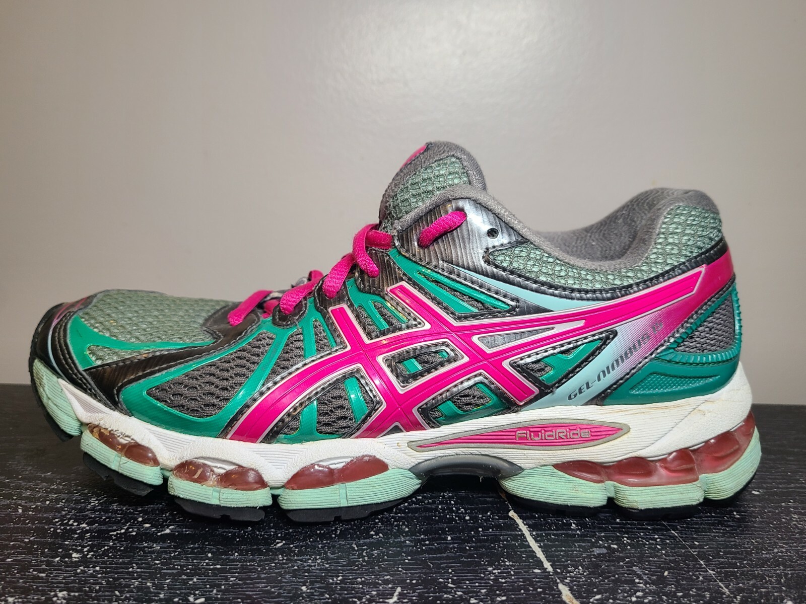 Asics Gel-Nimbus 15 Running Shoes Sneakers Grey/Pink/Green T3B5N Women s  Size 8: купить с доставкой из США, цена 3 275 руб - (255302909408)