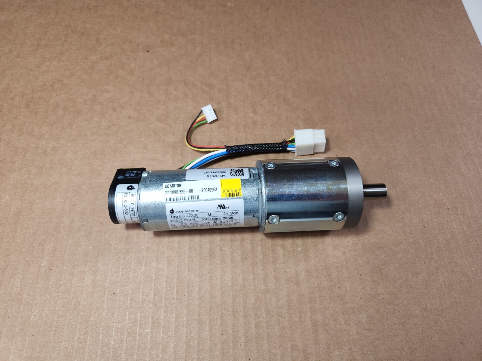 モン NEW Dunkermotoren BG42X30 24V DC Motor 3580rpm PLG 52 20,25